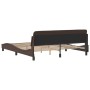 Bed frame with brown synthetic leather headboard 180x200 cm by , Beds and slatted bases - Ref: Foro24-373240, Price: 160,43 €...