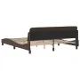 Bed frame with brown synthetic leather headboard 180x200 cm by , Beds and slatted bases - Ref: Foro24-373240, Price: 193,50 €...