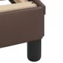 Bed frame with brown synthetic leather headboard 180x200 cm by , Beds and slatted bases - Ref: Foro24-373240, Price: 193,50 €...