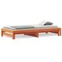 Sofá cama nido madera maciza de pino marrón cera 90x200 cm de , Camas y somieres - Ref: Foro24-844402, Precio: 131,83 €, Desc...