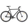 Schwarzes 700c-Fahrrad mit starrem Zahnkranz, 55 cm. von , Fahrräder - Ref: Foro24-92250, Preis: 340,94 €, Rabatt: %