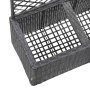 Trellis and flowerbed 2 pots black synthetic rattan 58x30x107 cm by vidaXL, Pots and planters - Ref: Foro24-46931, Price: 88,...
