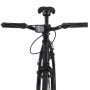 Bicicleta de piñón fijo negro 700c 55 cm