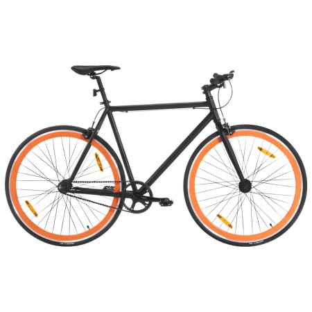 Bicicleta de piñón fijo negro y naranja 700c 51 cm by , bikes - Ref: Foro24-92252, Price: 298,56 €, Discount: %