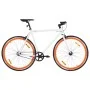 Bicicleta de piñón fijo blanco y naranja 700c 55 cm by , bikes - Ref: Foro24-92265, Price: 279,55 €, Discount: %