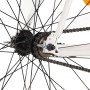 Bicicleta de piñón fijo blanco y naranja 700c 55 cm by , bikes - Ref: Foro24-92265, Price: 281,81 €, Discount: %