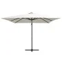 Cantilever parasol with LED lights and sand steel pole 250x250 cm by vidaXL, Umbrellas - Ref: Foro24-46992, Price: 98,84 €, D...