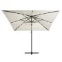 Cantilever parasol with LED lights and sand steel pole 250x250 cm by vidaXL, Umbrellas - Ref: Foro24-46992, Price: 98,84 €, D...
