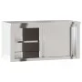 Armario de pared de cocina puertas correderas acero inoxidable de , Recipiente para comida - Ref: Foro24-376442, Precio: 166,...