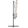 Sombrilla voladiza con luces LED y poste acero arena 250x250 cm de vidaXL, Sombrillas - Ref: Foro24-46992, Precio: 121,79 €, ...
