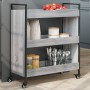 Küchenwagen aus Sonoma-70x30x82 cm in grauer Ingenieurholzoptik. von , Küchen- und Speisewagen - Ref: Foro24-842319, Preis: 6...