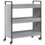Carrito de cocina madera de ingeniería gris Sonoma 70x30x82 cm by , Kitchen and dining carts - Ref: Foro24-842319, Price: 59,...