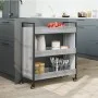 Carrito de cocina madera de ingeniería gris Sonoma 70x30x82 cm by , Kitchen and dining carts - Ref: Foro24-842319, Price: 59,...