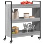 Küchenwagen aus Sonoma-70x30x82 cm in grauer Ingenieurholzoptik. von , Küchen- und Speisewagen - Ref: Foro24-842319, Preis: 6...