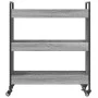Carrito de cocina madera de ingeniería gris Sonoma 70x30x82 cm by , Kitchen and dining carts - Ref: Foro24-842319, Price: 59,...