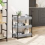 Küchenwagen aus Sonoma-50x30x70 cm grauem Ingenieurholz von , Küchen- und Speisewagen - Ref: Foro24-842359, Preis: 52,39 €, R...