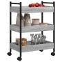 Küchenwagen aus Sonoma-50x30x70 cm grauem Ingenieurholz von , Küchen- und Speisewagen - Ref: Foro24-842359, Preis: 52,39 €, R...