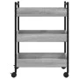 Küchenwagen aus Sonoma-50x30x70 cm grauem Ingenieurholz von , Küchen- und Speisewagen - Ref: Foro24-842359, Preis: 51,78 €, R...