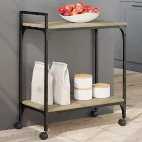 Carrito de cocina madera ingeniería roble Sonoma 60,5x31x72,5cm by , Kitchen and dining carts - Ref: Foro24-842367, Price: 43...