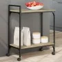 Carrito de cocina madera ingeniería roble Sonoma 60,5x31x72,5cm by , Kitchen and dining carts - Ref: Foro24-842367, Price: 45...