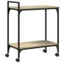 Carrito de cocina madera ingeniería roble Sonoma 60,5x31x72,5cm by , Kitchen and dining carts - Ref: Foro24-842367, Price: 47...