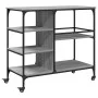Carrito de cocina madera ingeniería gris Sonoma 100x45x89,5 cm by , Kitchen and dining carts - Ref: Foro24-842384, Price: 105...