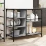 Küchenwagen aus grau lackiertem Sonoma-Holz, 100x45x89,5 cm. von , Küchen- und Speisewagen - Ref: Foro24-842384, Preis: 105,5...