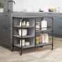 Küchenwagen aus grau lackiertem Sonoma-Holz, 100x45x89,5 cm. von , Küchen- und Speisewagen - Ref: Foro24-842384, Preis: 107,2...