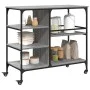 Carrito de cocina madera ingeniería gris Sonoma 100x45x89,5 cm by , Kitchen and dining carts - Ref: Foro24-842384, Price: 105...