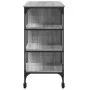 Carrito de cocina madera ingeniería gris Sonoma 100x45x89,5 cm by , Kitchen and dining carts - Ref: Foro24-842384, Price: 105...