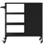 Carrito de cocina madera de ingeniería negro 87,5x38,5x84,5 cm by , Kitchen and dining carts - Ref: Foro24-842386, Price: 134...