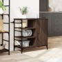 Küchenwagen aus braunem Eichenholz 87,5x38,5x84,5 cm von , Küchen- und Speisewagen - Ref: Foro24-842390, Preis: 101,89 €, Rab...