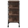 Küchenwagen aus braunem Eichenholz 87,5x38,5x84,5 cm von , Küchen- und Speisewagen - Ref: Foro24-842390, Preis: 101,89 €, Rab...