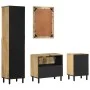 Conjunto de muebles de baño 4 piezas madera maciza de mango de , Muebles de baño - Ref: Foro24-3206315, Precio: 499,37 €, Des...