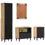 Conjunto de muebles de baño 4 piezas madera maciza de mango by , Bathroom furniture - Ref: Foro24-3206315, Price: 546,12 €, D...