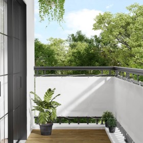 Pantalla de balcón 100% poliéster Oxford blanco 75x700 cm
