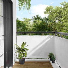Pantalla de balcón 100% poliéster Oxford blanco 90x700 cm