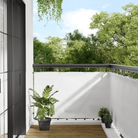 Pantalla de balcón 100% poliéster Oxford blanco 90x1000 cm