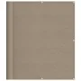 Balkonbildschirm aus 100 % Polyester Oxford in Taupe, 120x700 cm. von , Sonnenschirme - Ref: Foro24-4000249, Preis: 31,27 €, ...