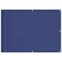 Pantalla de balcón 100% poliéster Oxford azul 75x700 cm