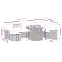 Set de sofás de jardín 8 piezas y cojines ratán sintético negro by , Garden sets - Ref: Foro24-3273632, Price: 513,79 €, Disc...