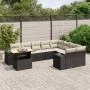 Set de sofás de jardín 10 pzas cojines ratán sintético negro by , Garden sets - Ref: Foro24-3272799, Price: 642,18 €, Discoun...