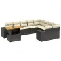 Set de sofás de jardín 10 pzas cojines ratán sintético negro by , Garden sets - Ref: Foro24-3272799, Price: 642,18 €, Discoun...
