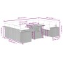 Set de sofás de jardín 10 pzas cojines ratán sintético negro by , Garden sets - Ref: Foro24-3272778, Price: 599,30 €, Discoun...
