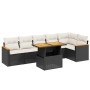 Garten-Essgruppe 7-teilig mit schwarzen Polstern aus synthetischem Rattan. von , Gartensets - Ref: Foro24-3273086, Preis: 422...