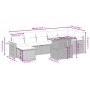 Set de sofás de jardín 8 piezas y cojines ratán sintético negro by , Garden sets - Ref: Foro24-3273624, Price: 542,61 €, Disc...