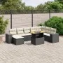 Set de sofás de jardín 8 piezas y cojines ratán sintético negro de , Conjuntos de jardín - Ref: Foro24-3272771, Precio: 559,8...