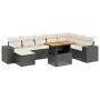 Set de sofás de jardín 8 piezas y cojines ratán sintético negro de , Conjuntos de jardín - Ref: Foro24-3272771, Precio: 559,8...