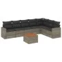 Set de sofás de jardín 8 pzas y cojines ratán sintético gris by , Garden sets - Ref: Foro24-3256487, Price: 485,82 €, Discoun...