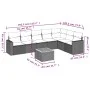 Set de sofás de jardín 8 pzas y cojines ratán sintético gris by , Garden sets - Ref: Foro24-3256487, Price: 485,82 €, Discoun...